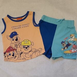Nickelodeon Paw Patrol tank top and shorts set